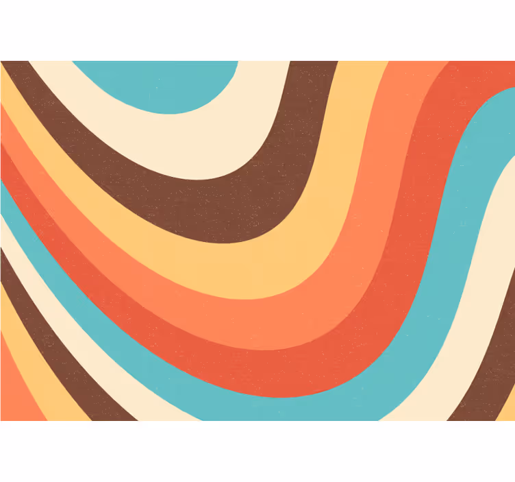 Colourful vintage lines Teenage Wall Murals - TenStickers