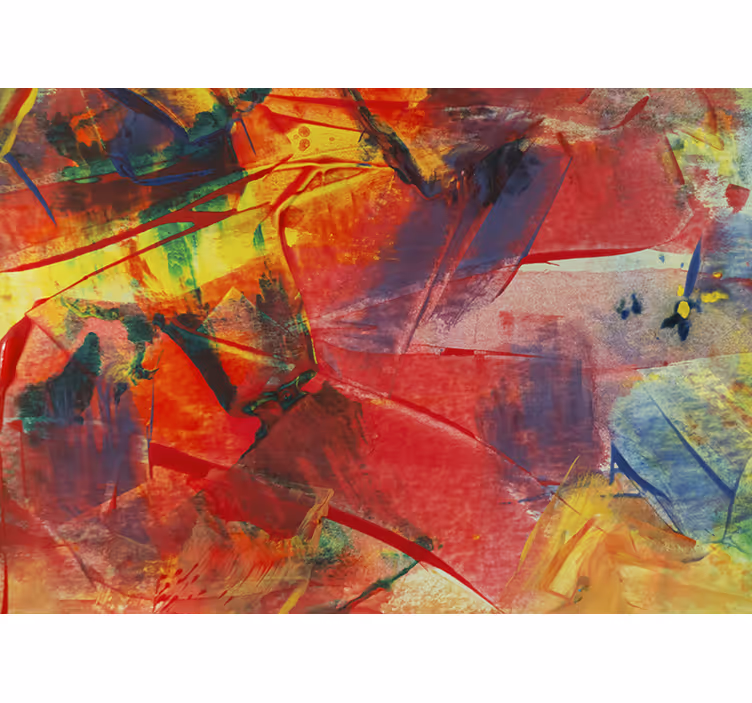 Abstract wall mural in vibrant color blend - TenStickers