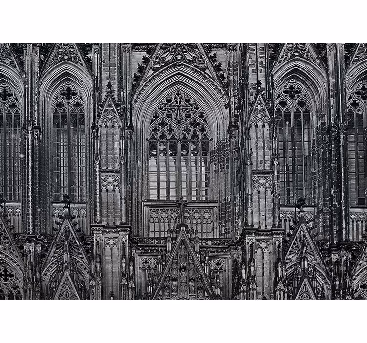 City wall mural gothic architecture features - TenStickers