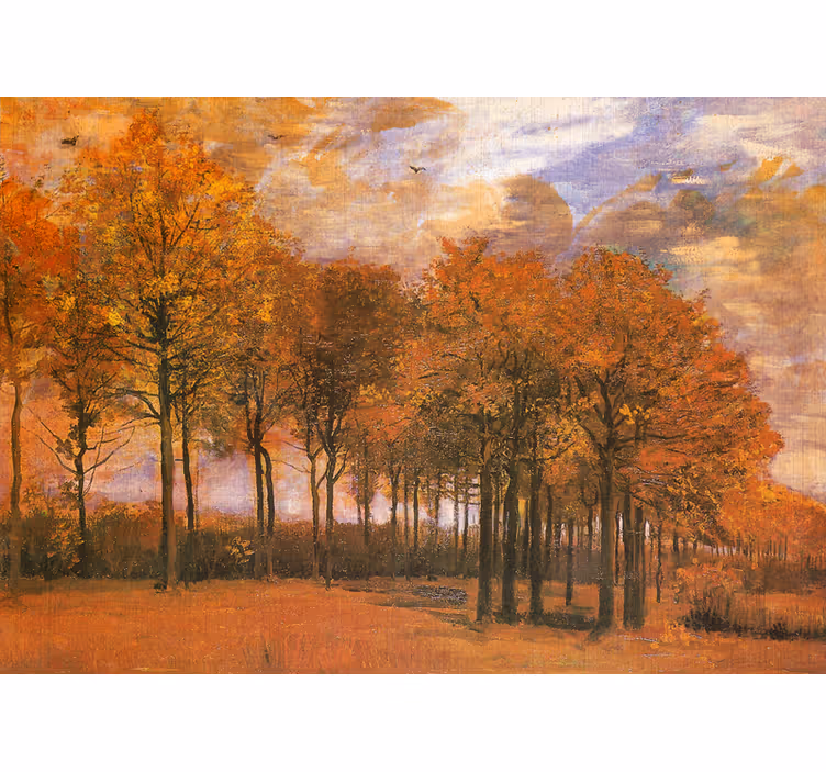 Landscape mural wallpaper fall woodland scenery - TenStickers