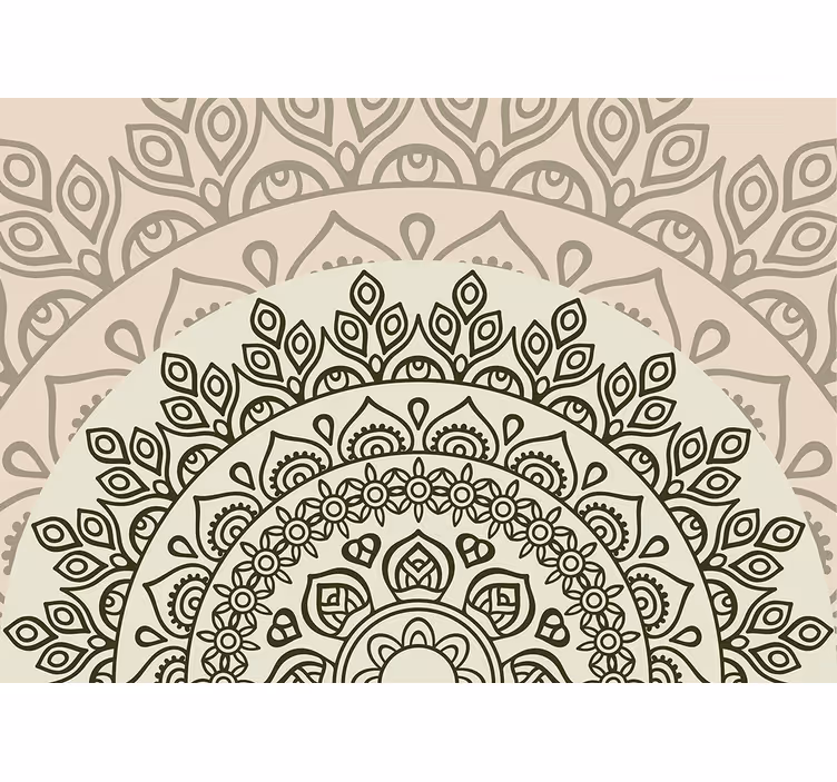Mandala wall mural complex mandala design - TenStickers