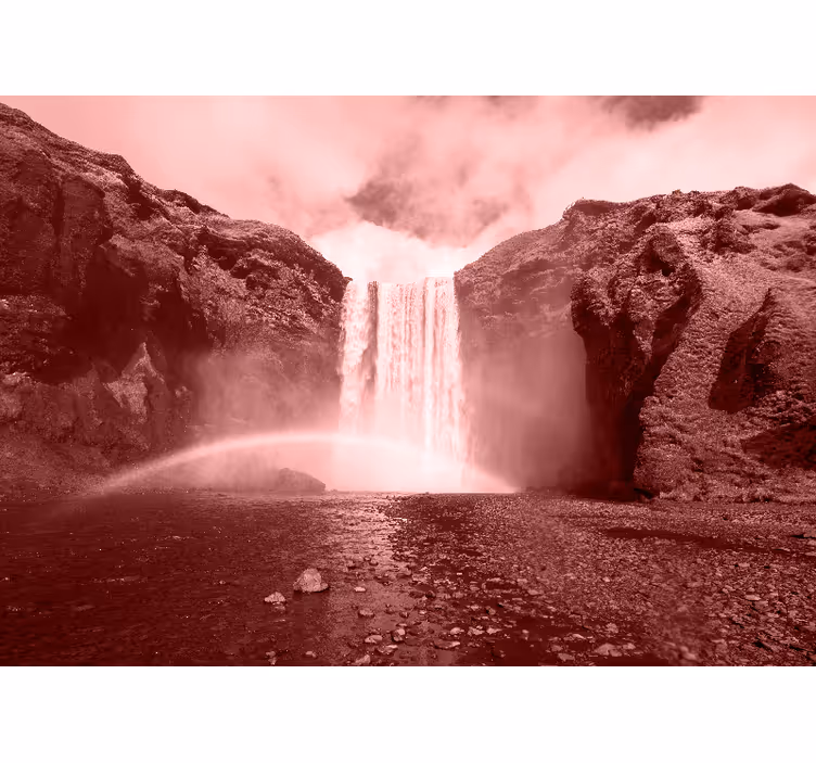 Waterfall mural grand waterfall landscape - TenStickers