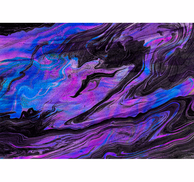 Neon colourful marble design Bathroom Murals - TenStickers