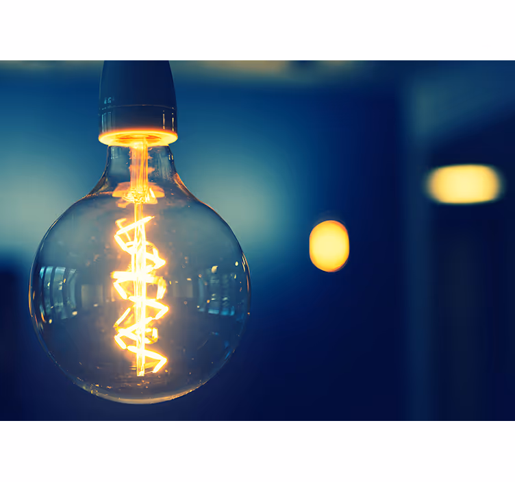 Mural quote elegant lighting fixture - TenStickers