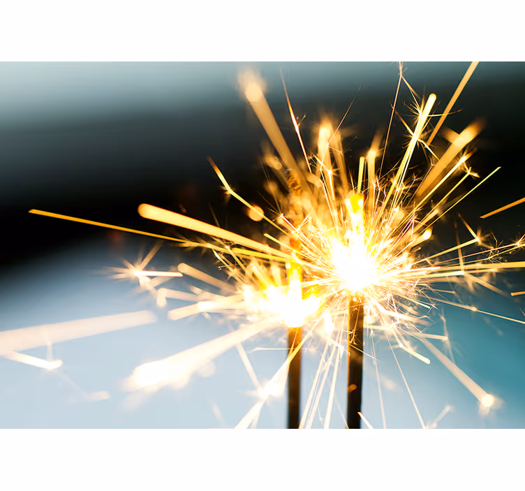 Radiant Sparkler Burst photo mural - TenStickers
