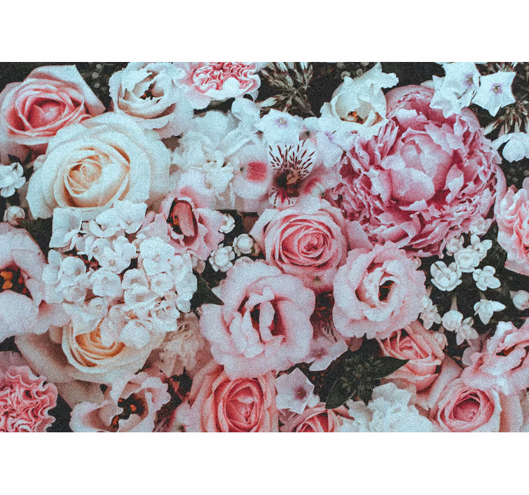 Flower mural floral arrangement joy - TenStickers