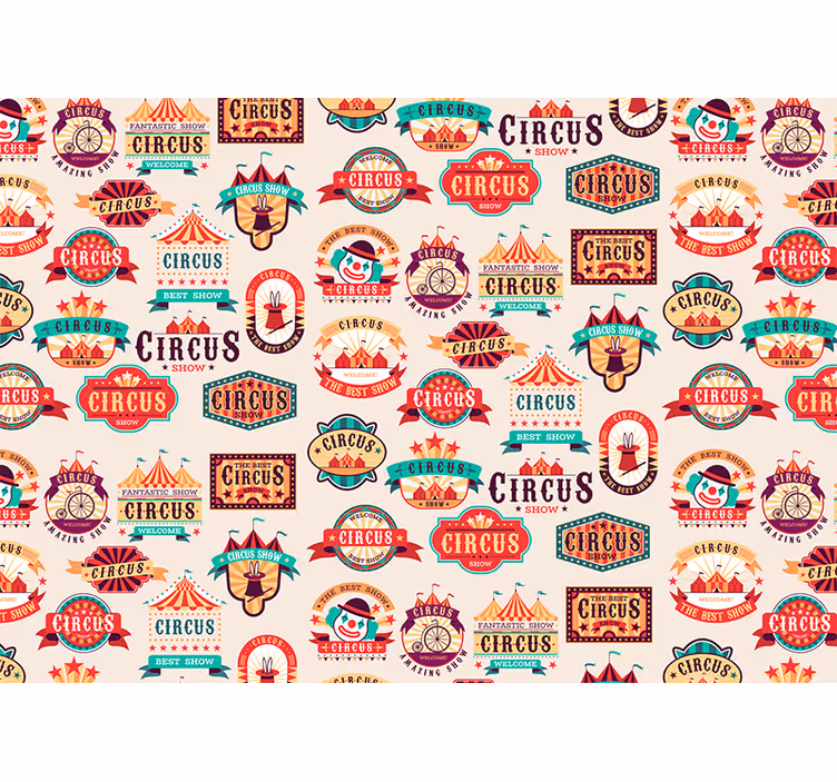 Mural quote circus theme decoration - TenStickers