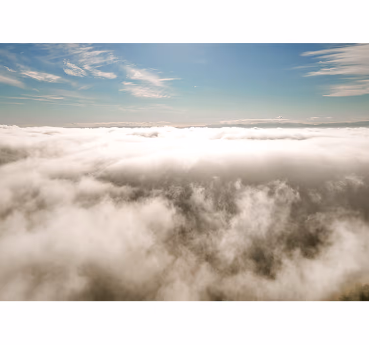 Sky mural cloudy sky view - TenStickers