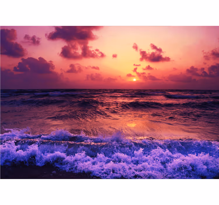 Colourful beach aesthetic colours wall mural - TenStickers