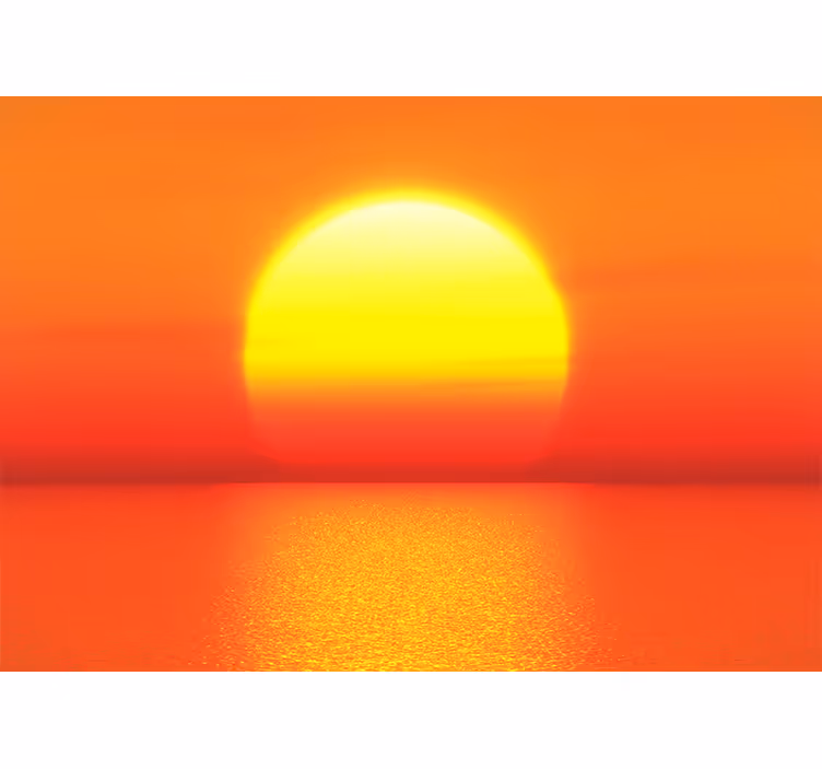 Yellow sunset aesthetic colours Sky Wall Mural - TenStickers