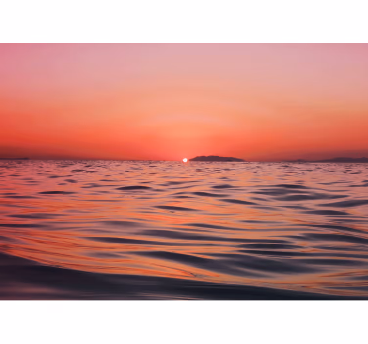 Sea mural twilight over the ocean - TenStickers
