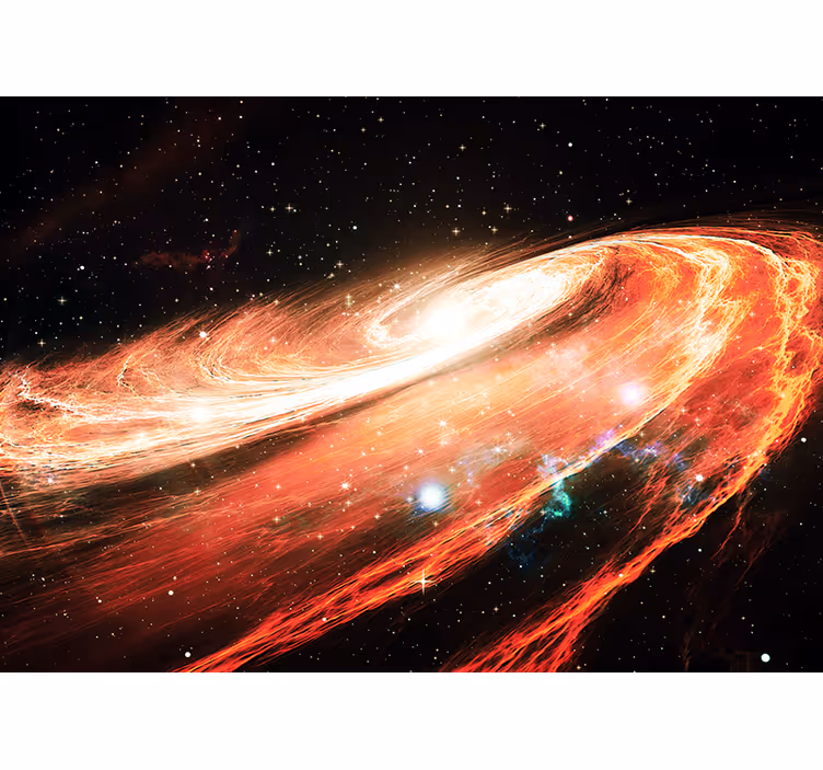 Space mural galactic spiral swirl - TenStickers