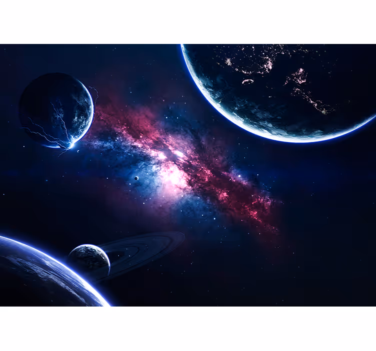 Space mural cosmic galaxy artwork - TenStickers
