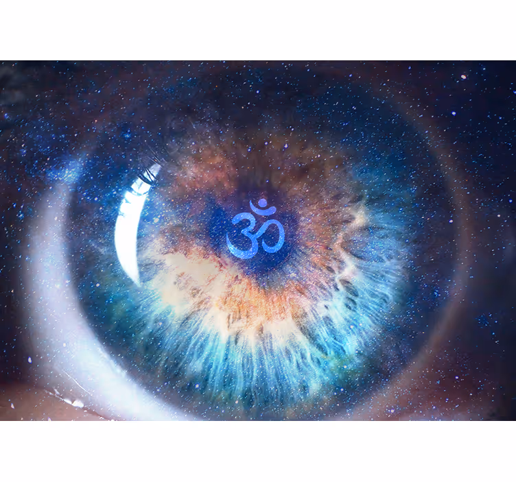 Zen wall mural cosmic eye design - TenStickers