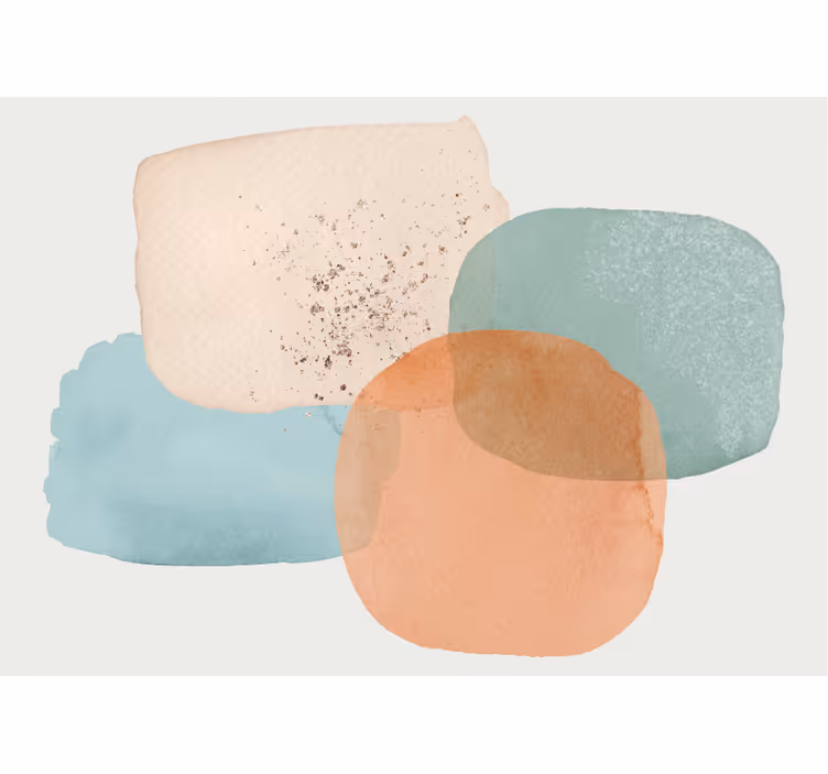 Earth colors minimalist design Hallway Mural - TenStickers