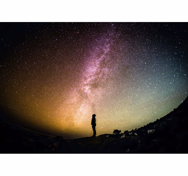 Space mural celestial nightscape - TenStickers