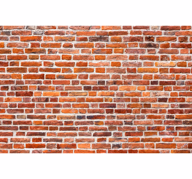 Brick wall mural rustic brick design - TenStickers