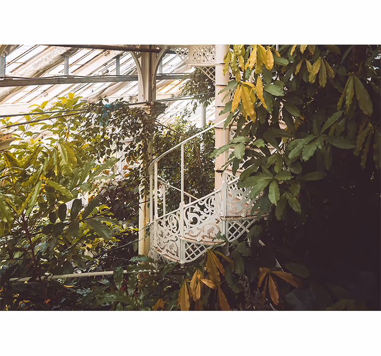 "Cottagecore" botanical nature wall mural - TenStickers