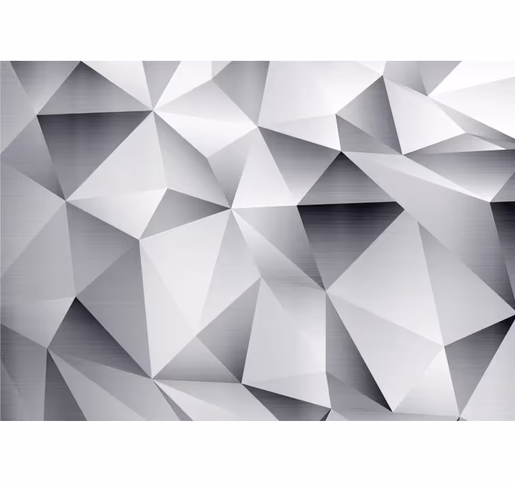 3d wall mural geometric patterned facets - TenStickers