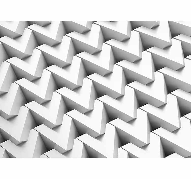 Texture wall mural three-dimensional chevron - TenStickers