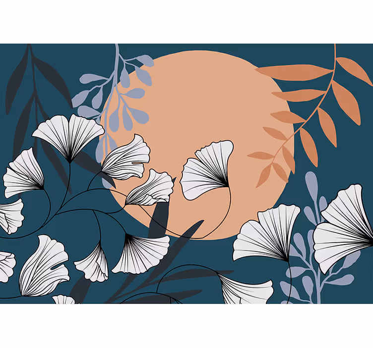 Flower mural floral botanical arrangement - TenStickers
