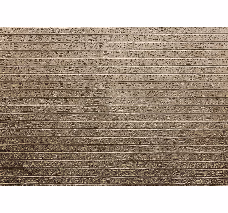 Painting wall mural ancient script design - TenStickers