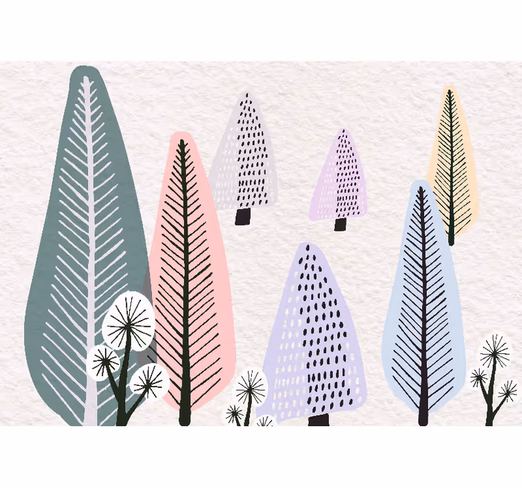 Woodland Walz  living room wall mural - TenStickers