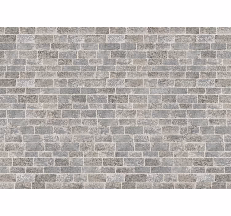 White brick rustic style brick wall mural - TenStickers