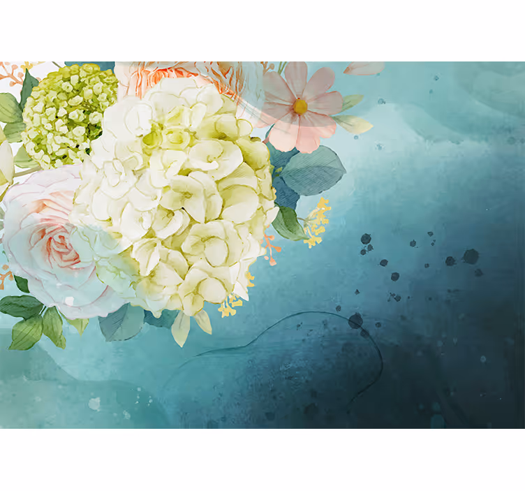 Floral Bohemian Style wall mural - TenStickers