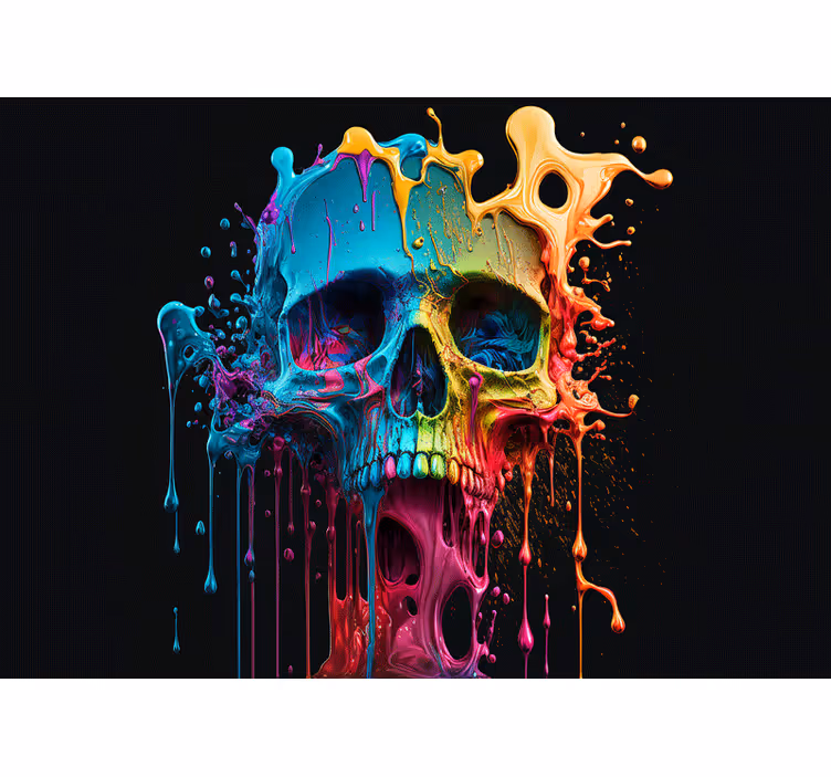 Deaths Head Art wall mural - TenStickers