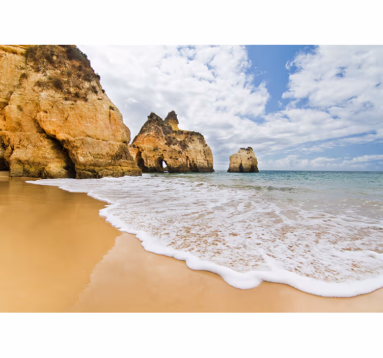 Seaside Cliffs Vista landscape mural wallpaper - TenStickers