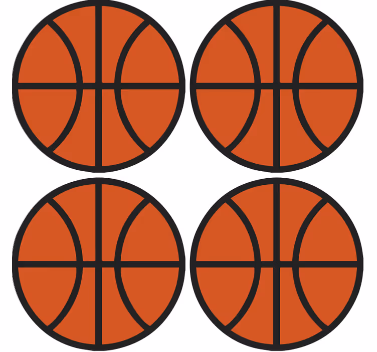 Basketball  modern coaster - TenStickers