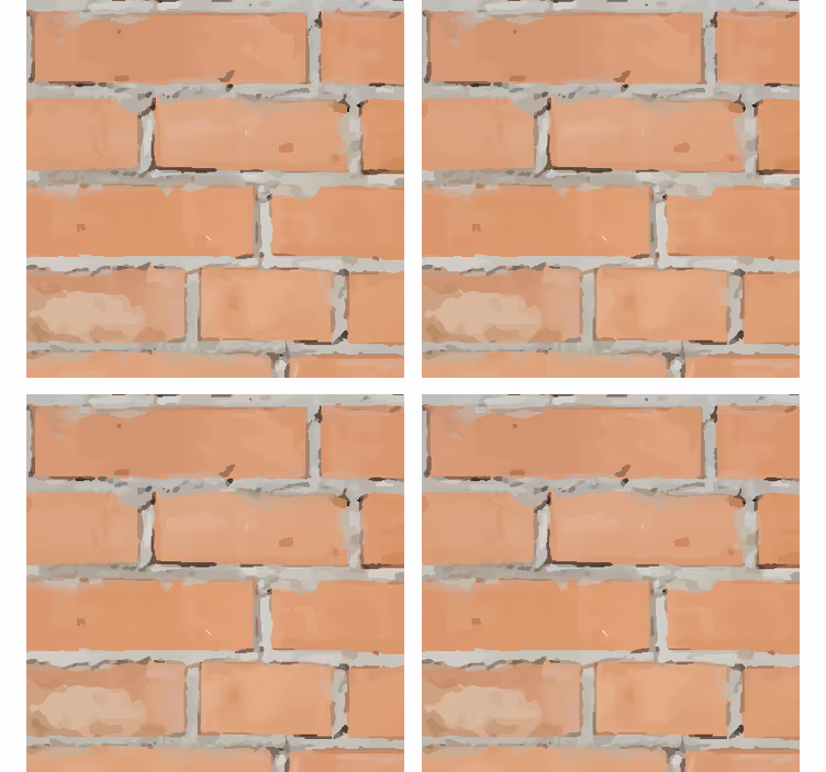 Worn brick pattern drink coaster - TenStickers