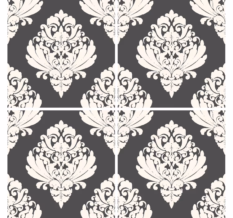 Ornate pattern surface coasters - TenStickers