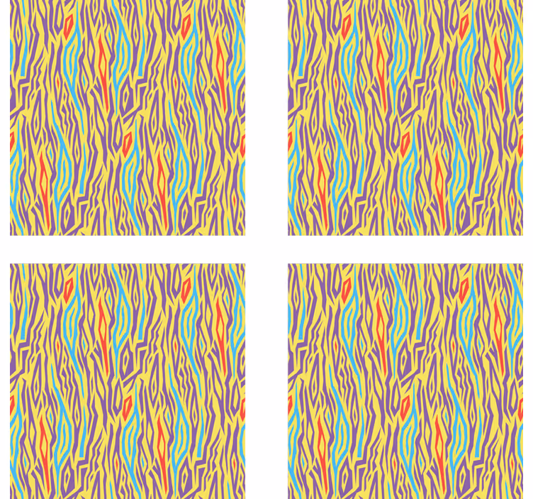 Vibrant abstract lines coasters - TenStickers