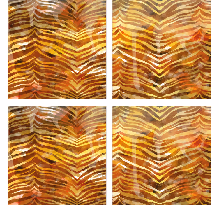 Zebra Patterned Surface coasters - TenStickers