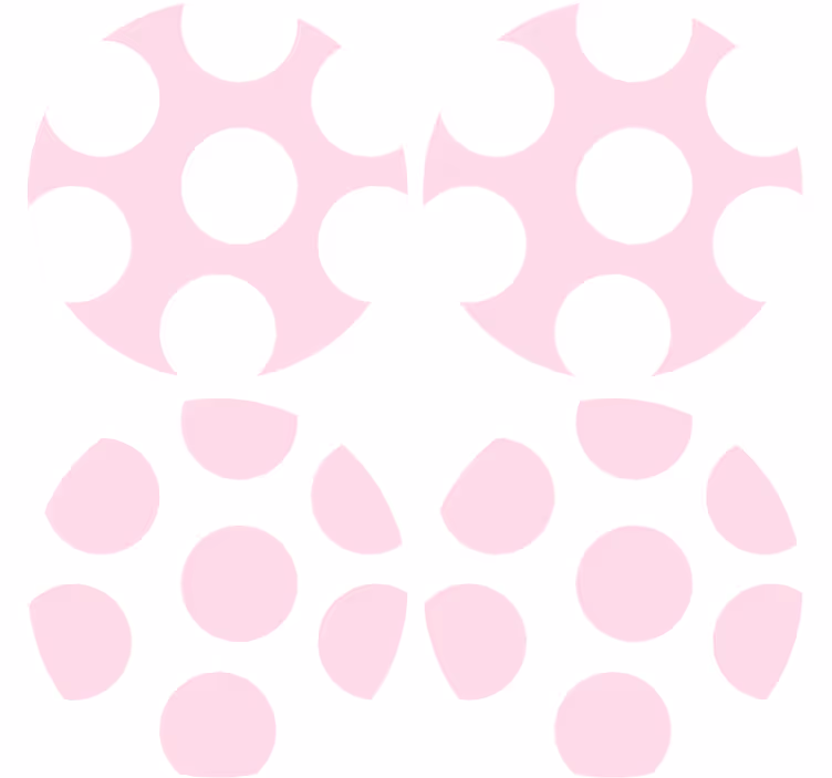 Coasters soft polka dot design - TenStickers