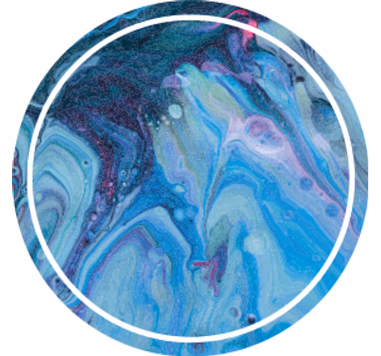 Swirling blue pattern coasters - TenStickers