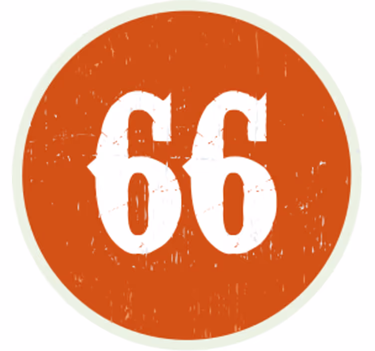 Personalizable coasters circular number label - TenStickers