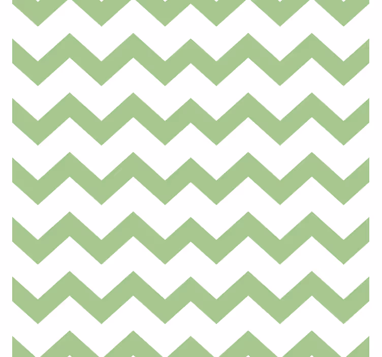 Chevron pattern in green coasters - TenStickers