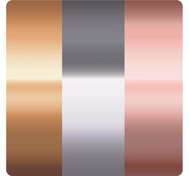 Coasters metallic gradient stripes - TenStickers