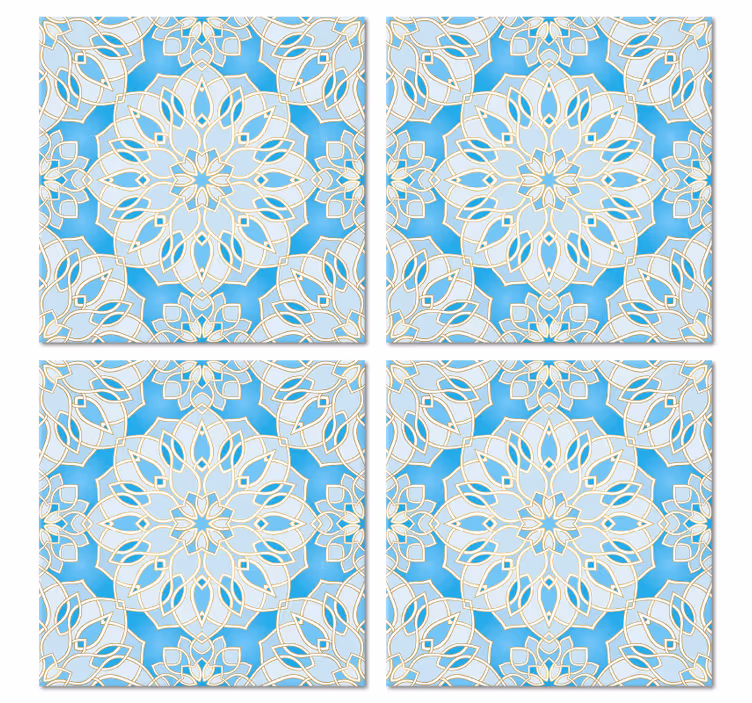 Coasters intricate blossom emblem - TenStickers