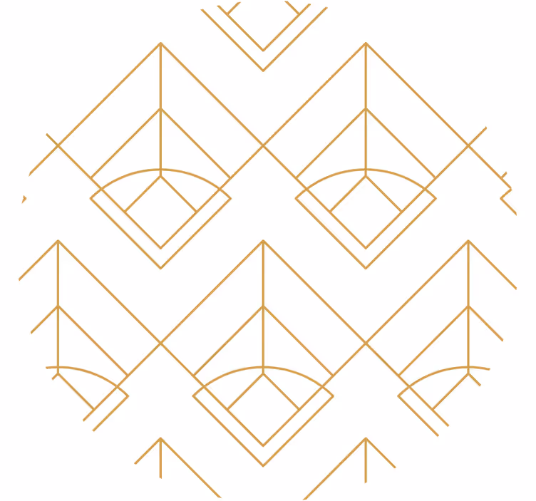 Geometric pattern coasters - TenStickers