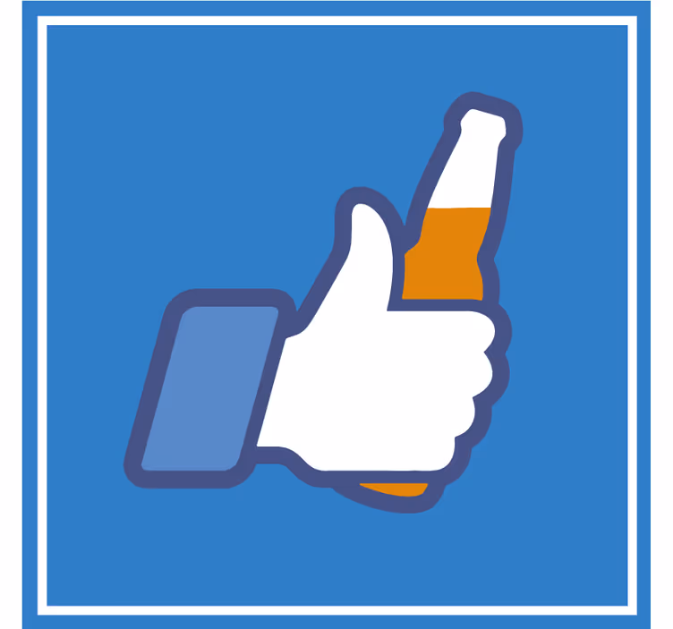 Thumbs up beverage beer mats - TenStickers