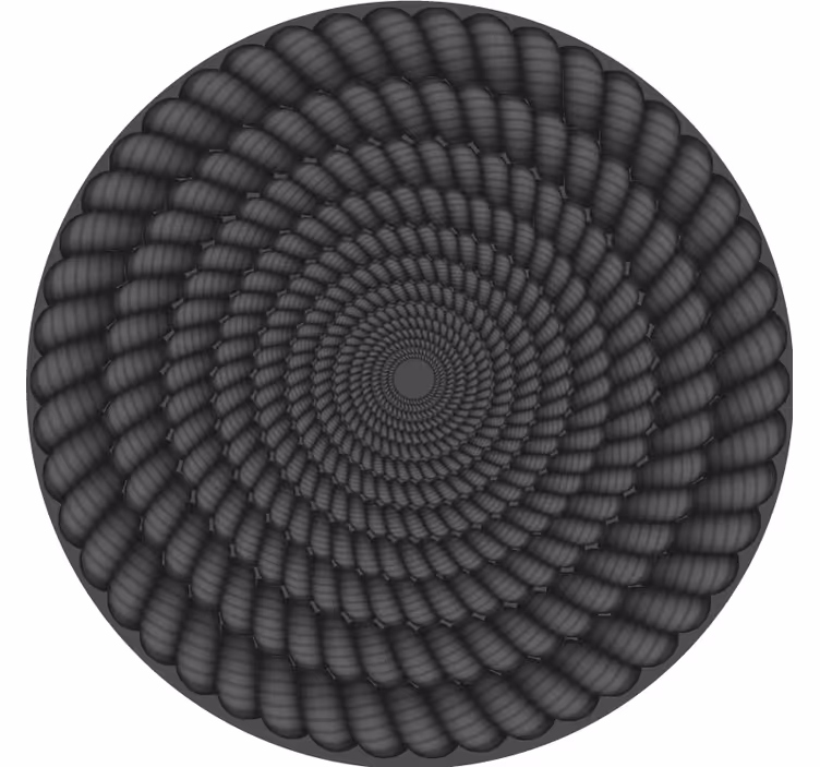 Spiral pattern round coasters - TenStickers