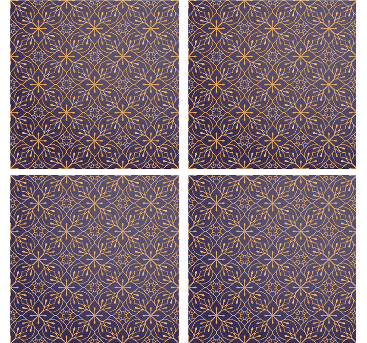 Elegant Indian design vintage coaster - TenStickers
