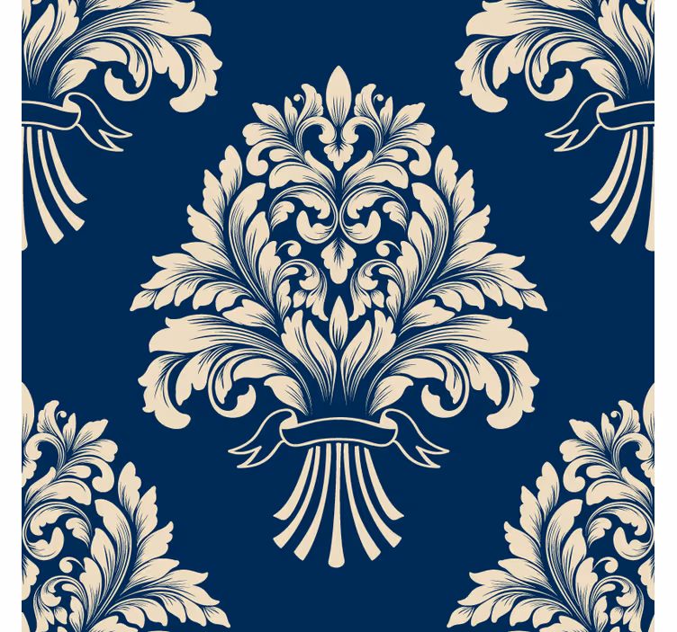 Vintage coasters with intricate leaf design - TenStickers