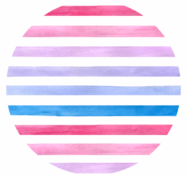 Coasters watercolor stripe pattern - TenStickers