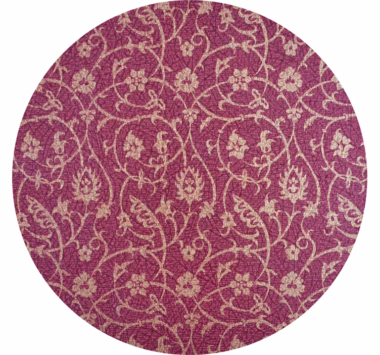 Floral motif surface coasters - TenStickers