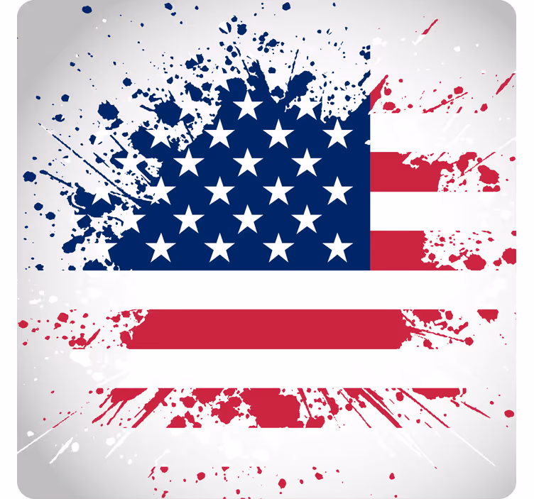 USA flag explosion more coasters - TenStickers